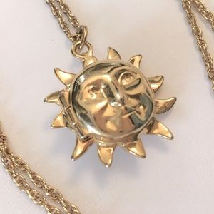 Sunshine locket necklace